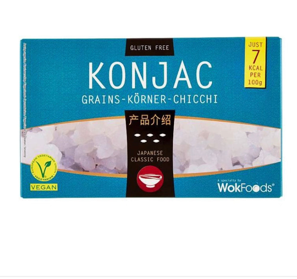 chicchi di konjac senza glutine 200 gr