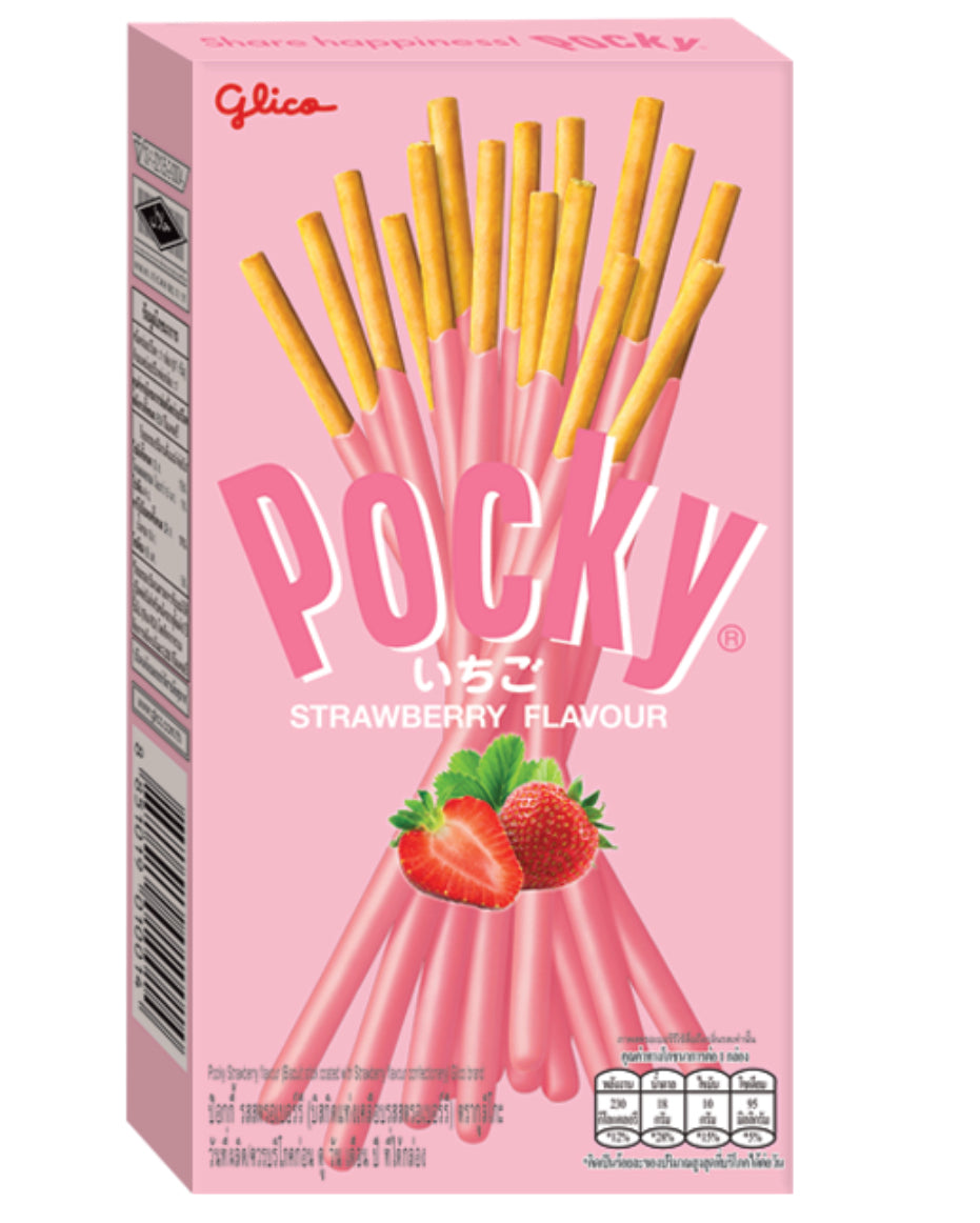 Pocky con cereali e crema fragola 45 gr