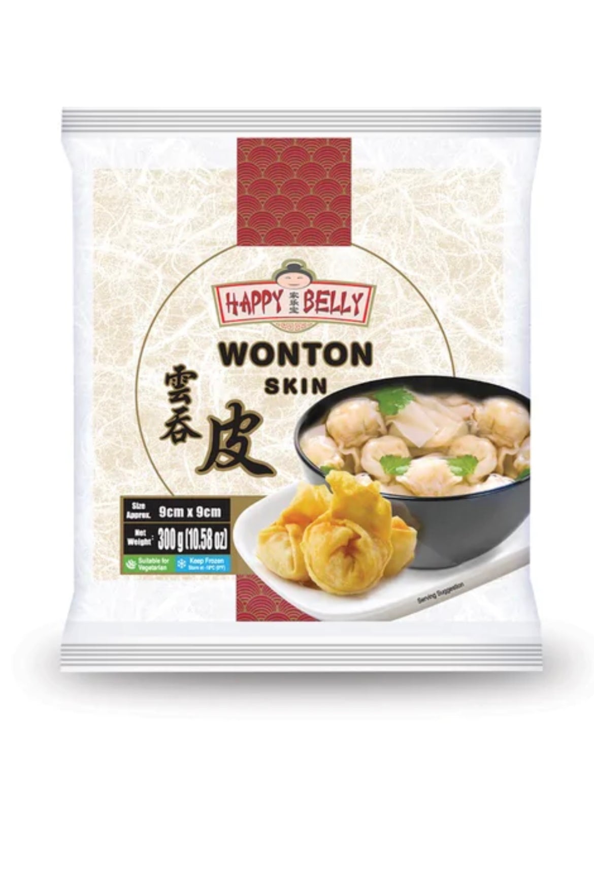 SFOGLIA PER WANTON SURGELATA IN FOGLI 9X9 CM 300 GR